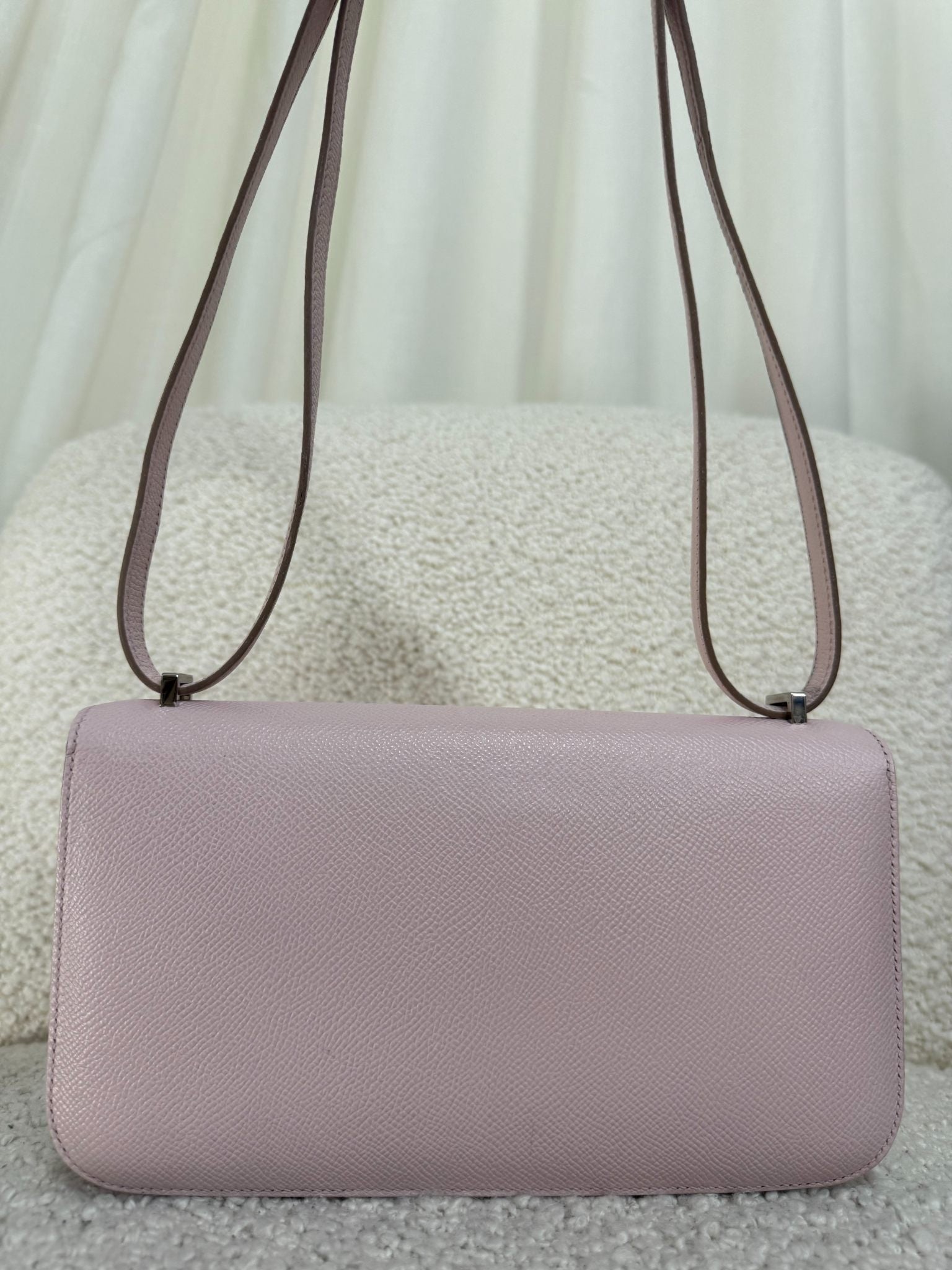 Hermès Constance Elan Mauve Pale Epsom Leather Palladium Hardware