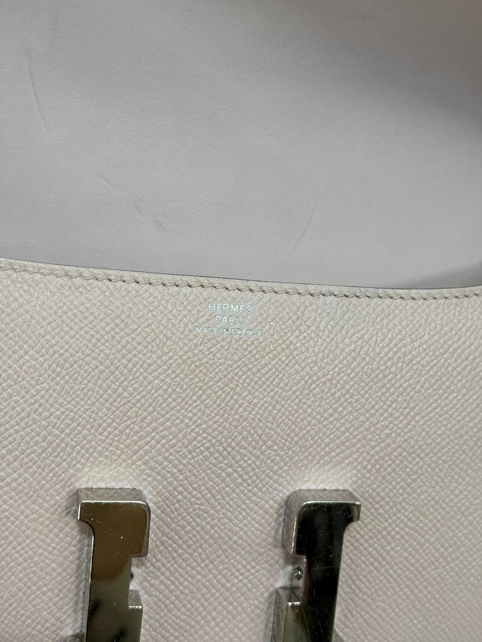 Hermès Constance Elan Mauve Pale Epsom Leather Palladium Hardware