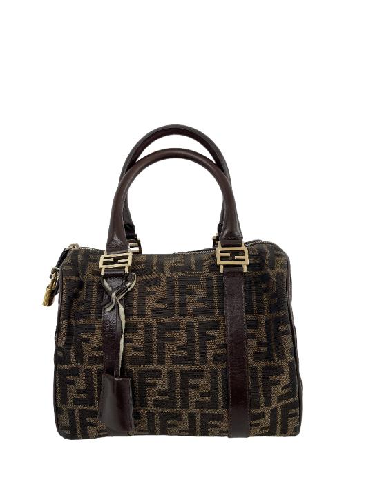 Fendi Jacquard FF Zucca Boston Bag