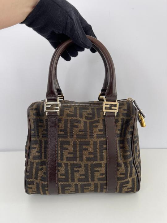 Fendi Jacquard FF Zucca Boston Bag