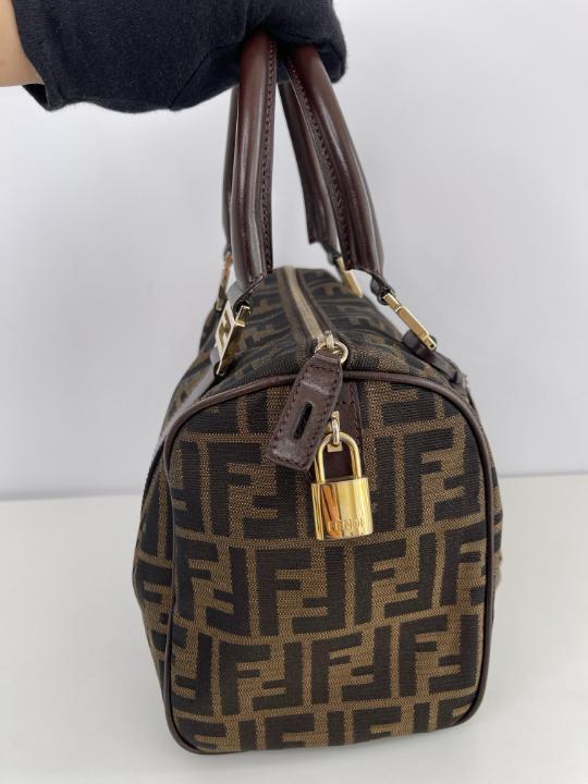 Fendi Jacquard FF Zucca Boston Bag
