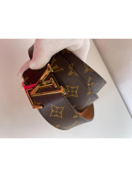 Louis Vuitton Initials Belt In LV Buckle Monogram Canvas