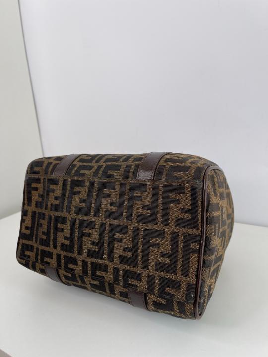 Fendi Jacquard FF Zucca Boston Bag