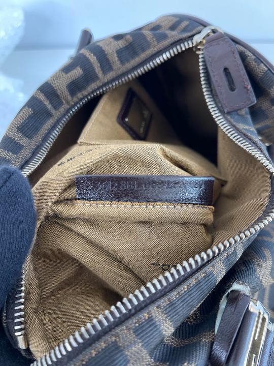 Fendi Jacquard FF Zucca Boston Bag