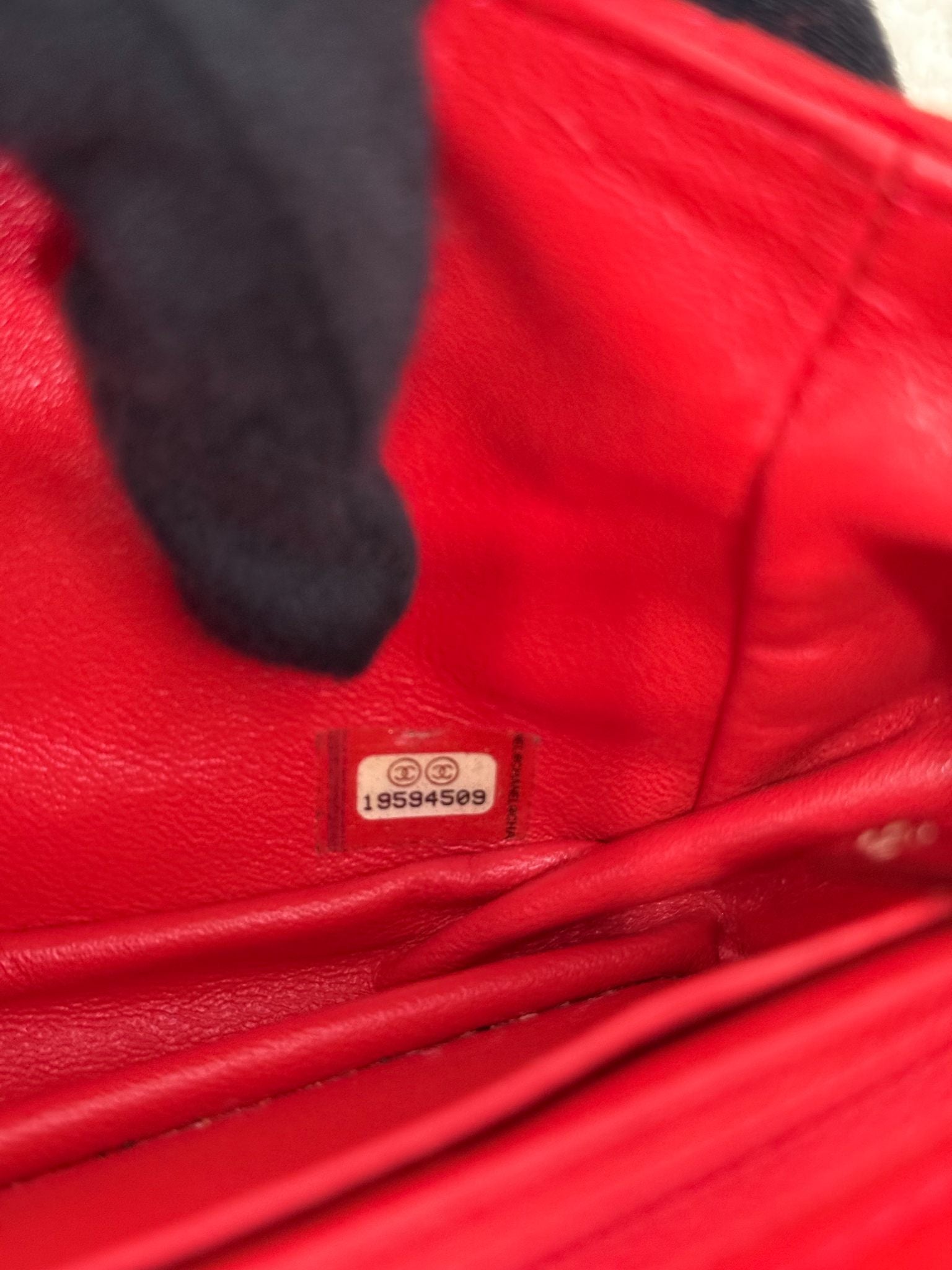 Chanel Mini Classic Single Flap Red Fabric Silver Hardware