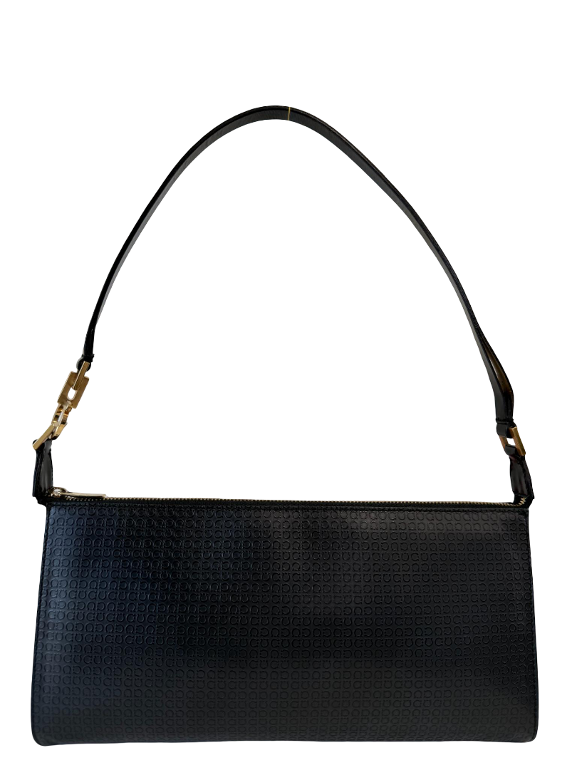 Salvatore Ferragamo Gancini Embossed Leather Pochette