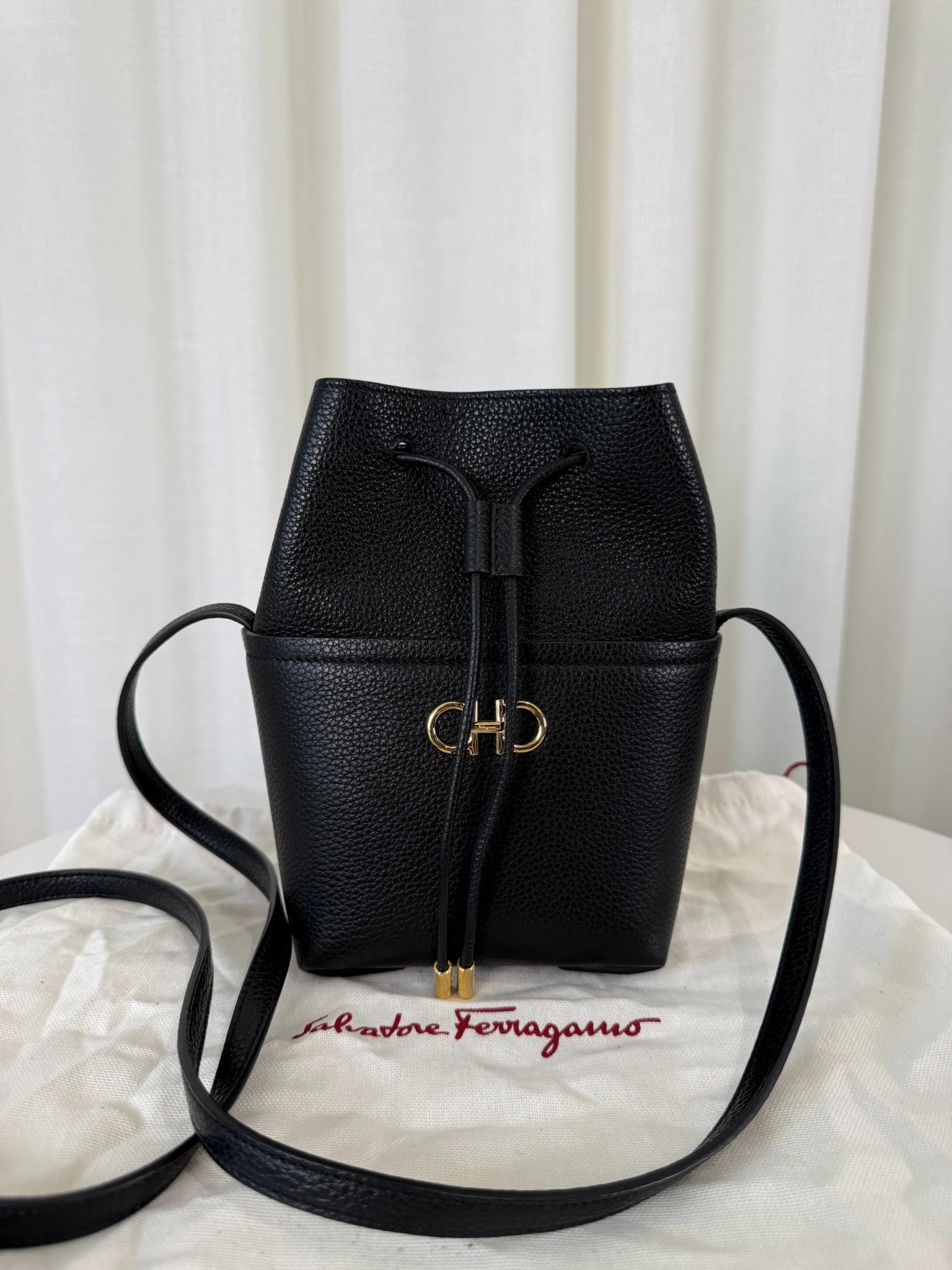 Salvatore Ferragamo Gancini Mini Bucket Bag
