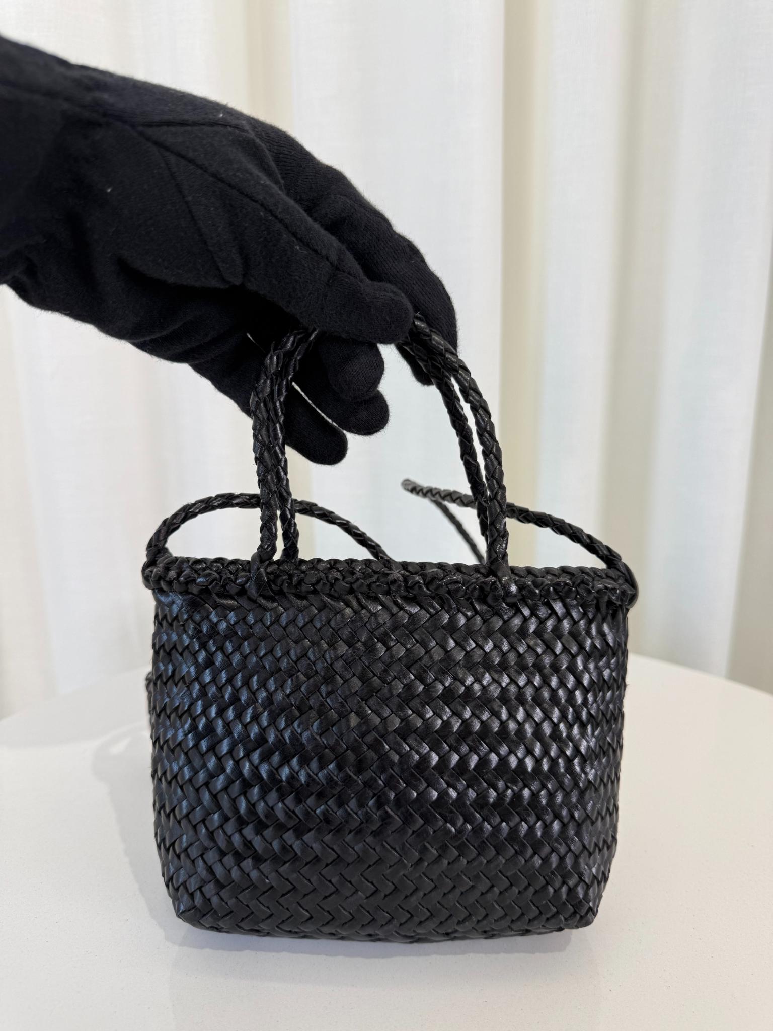 Dragon Diffusion Small Grace Leather Basket Bag