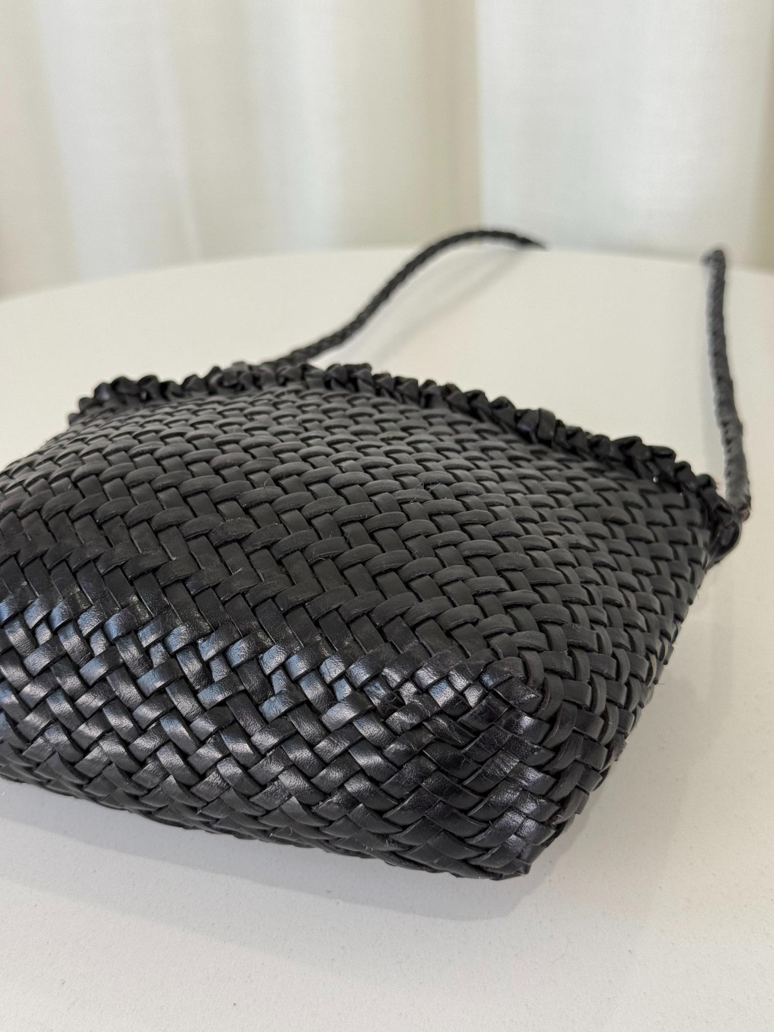 Dragon Diffusion Small Grace Leather Basket Bag