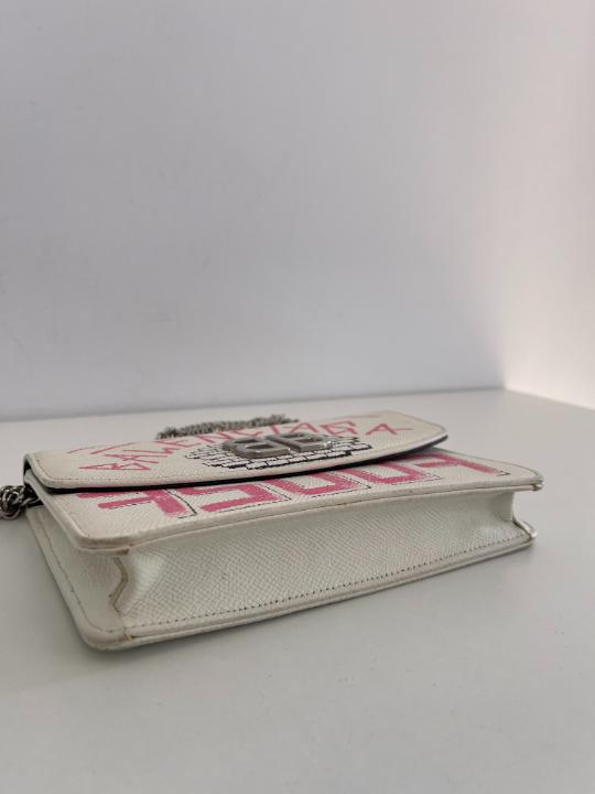 Balenciaga White And Pink BB Graffiti WOC