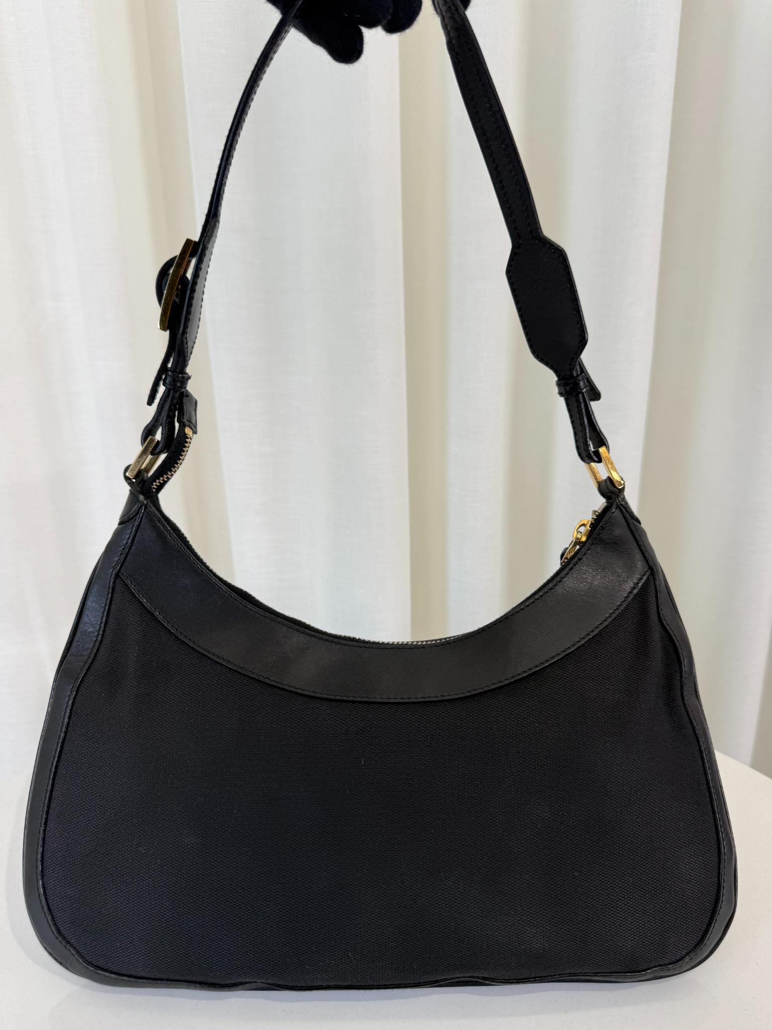 Gucci Jackie Vintage ‘90s Black Shoulder Bag
