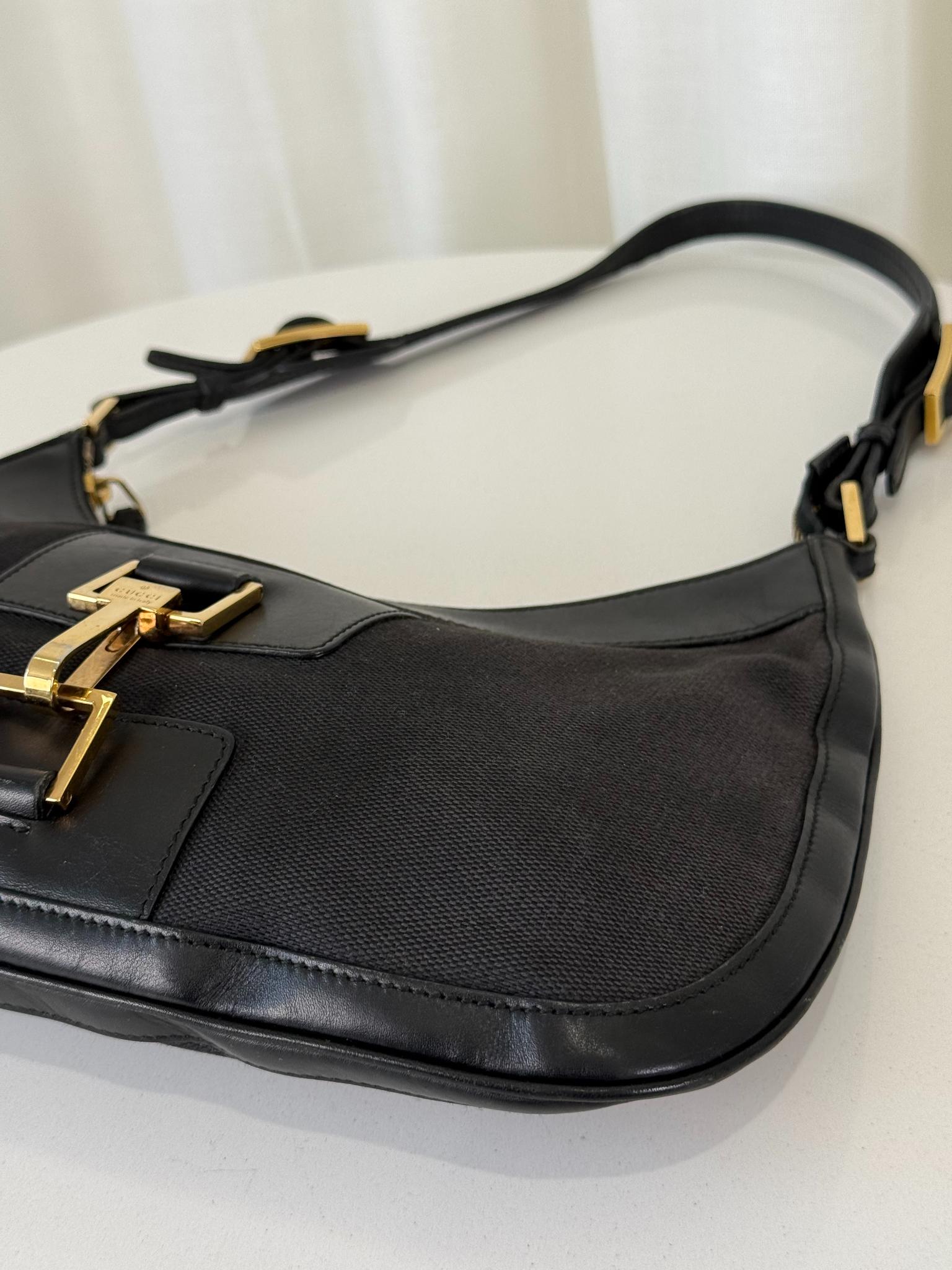 Gucci Jackie Vintage ‘90s Black Shoulder Bag
