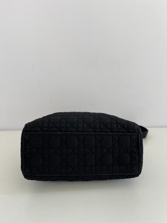 Christian Dior Mini Lady Dior Black Nylon Vintage Handbag