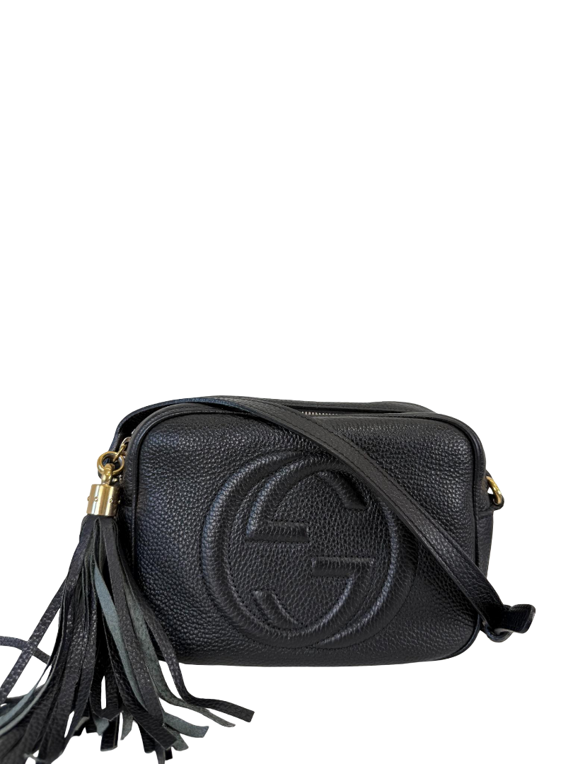 Gucci Soho Disco Black Leather Small Crossbody Bag