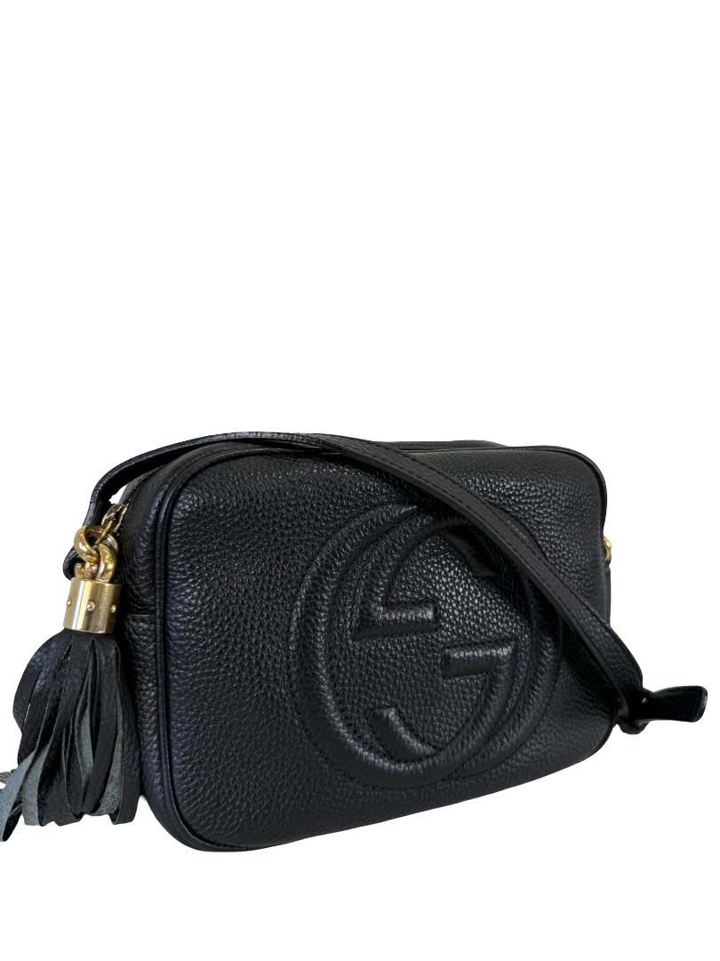 Gucci Soho Disco Black Leather Small Crossbody Bag