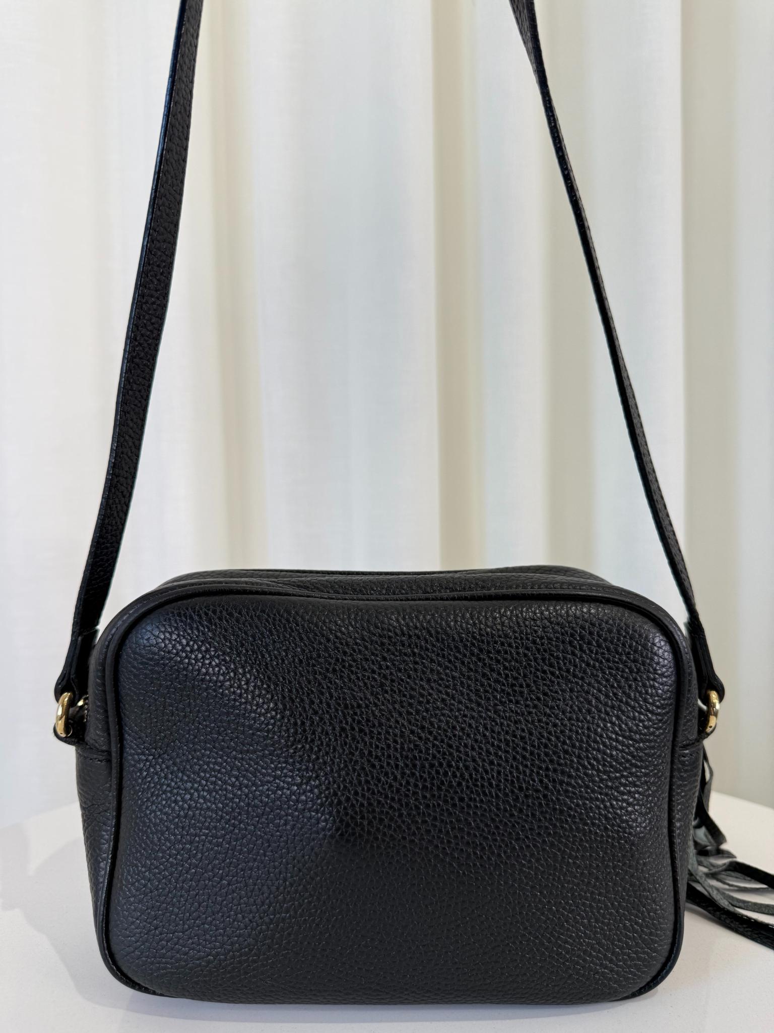 Gucci Soho Disco Black Leather Small Crossbody Bag