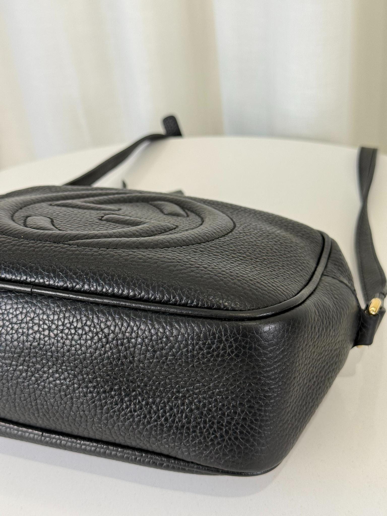 Gucci Soho Disco Black Leather Small Crossbody Bag