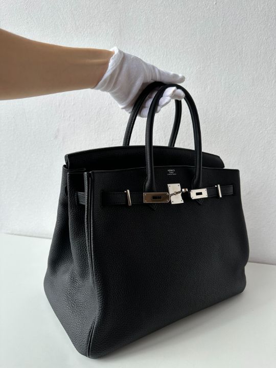 Hermès Birkin 35 Black Togo Palladium Hardware