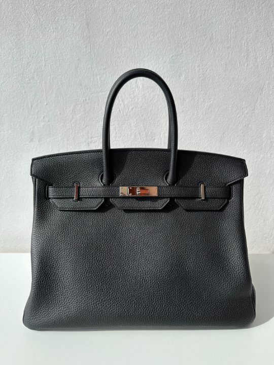 Hermès Birkin 35 Black Togo Palladium Hardware