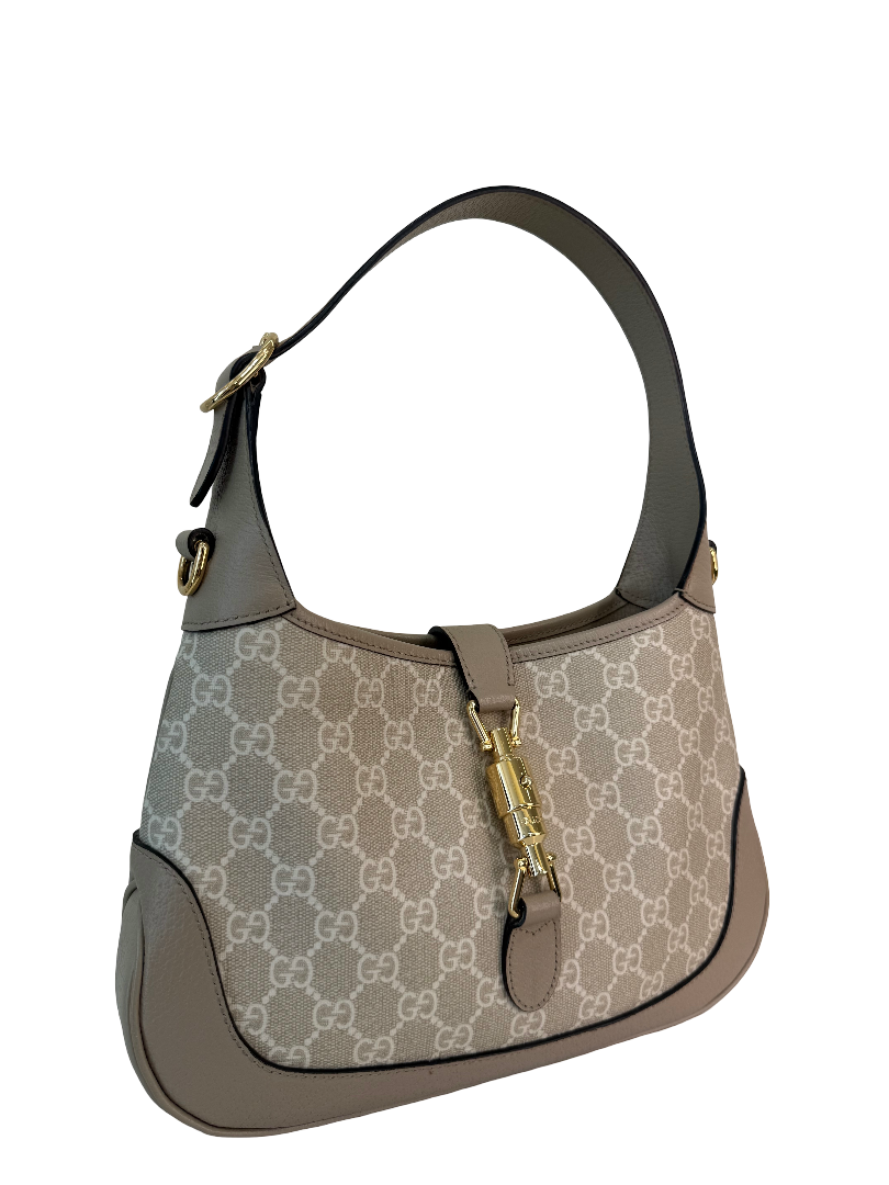 Gucci Jackie GG Supreme Small Beige/White Coated Canvas/Leather