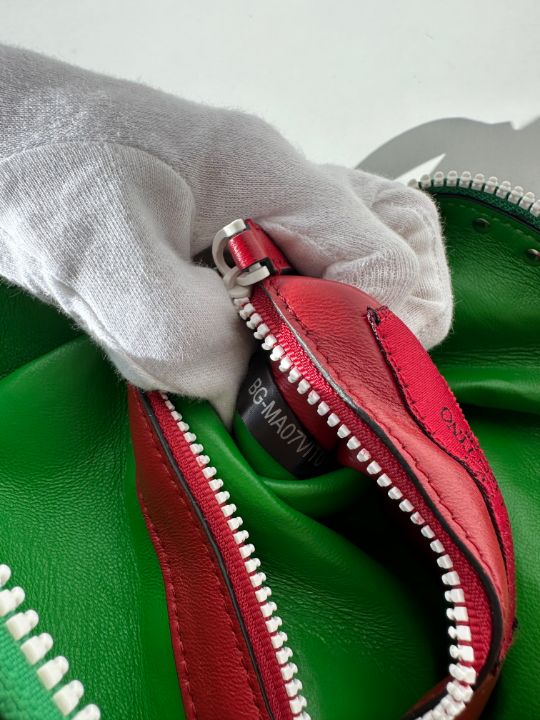 Valentino Garavani Green Quilted Rockstud Spike Belt Bag