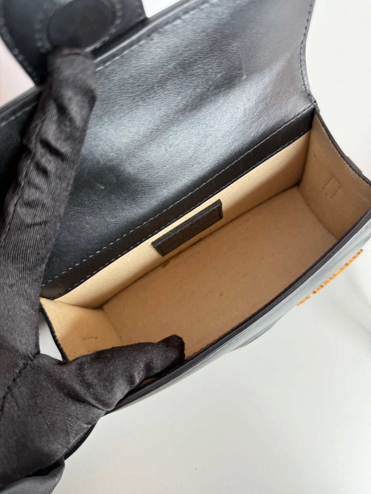 Jacquemus Le Bambino Black Leather Crossbody Bag