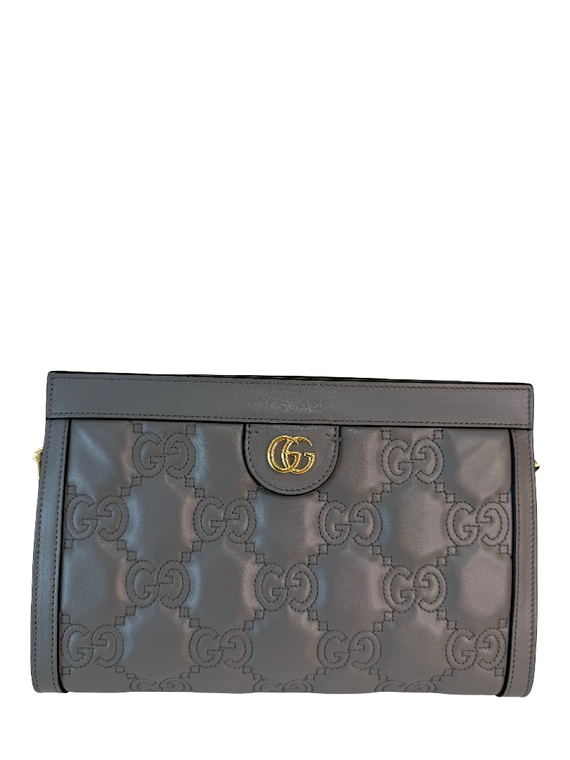 Gucci GG Embossed Matelasse Leather Small Shoulder Bag