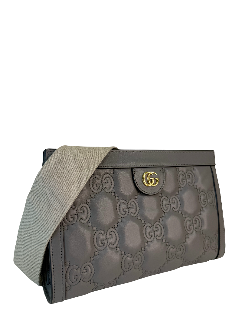 Gucci GG Embossed Matelasse Leather Small Shoulder Bag