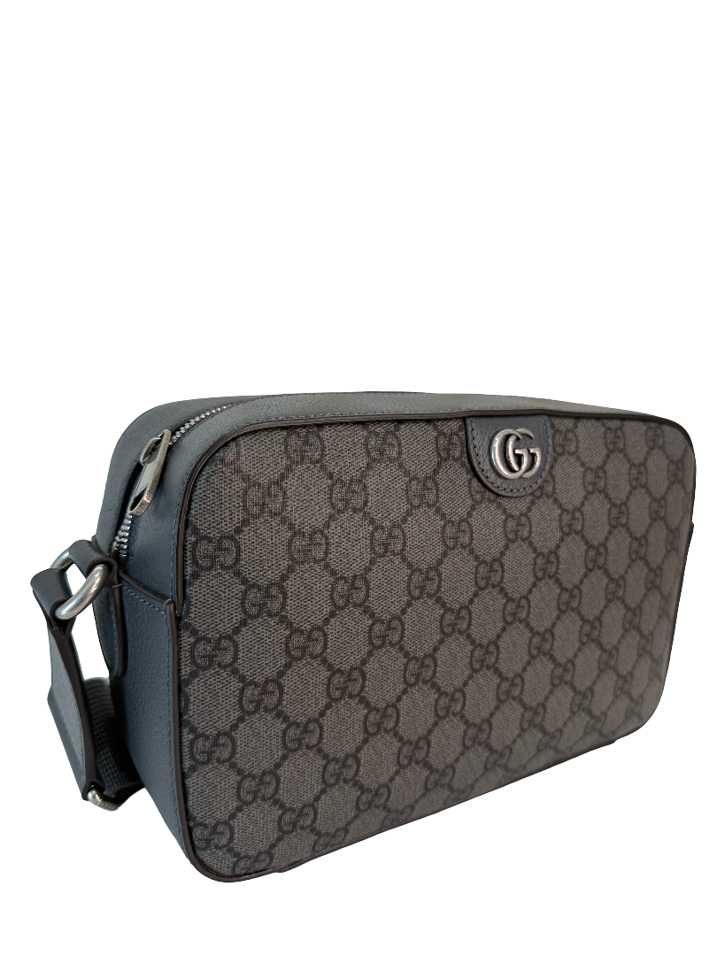 Gucci GG Supreme Grey/Black Ophidia Crossbody Bag