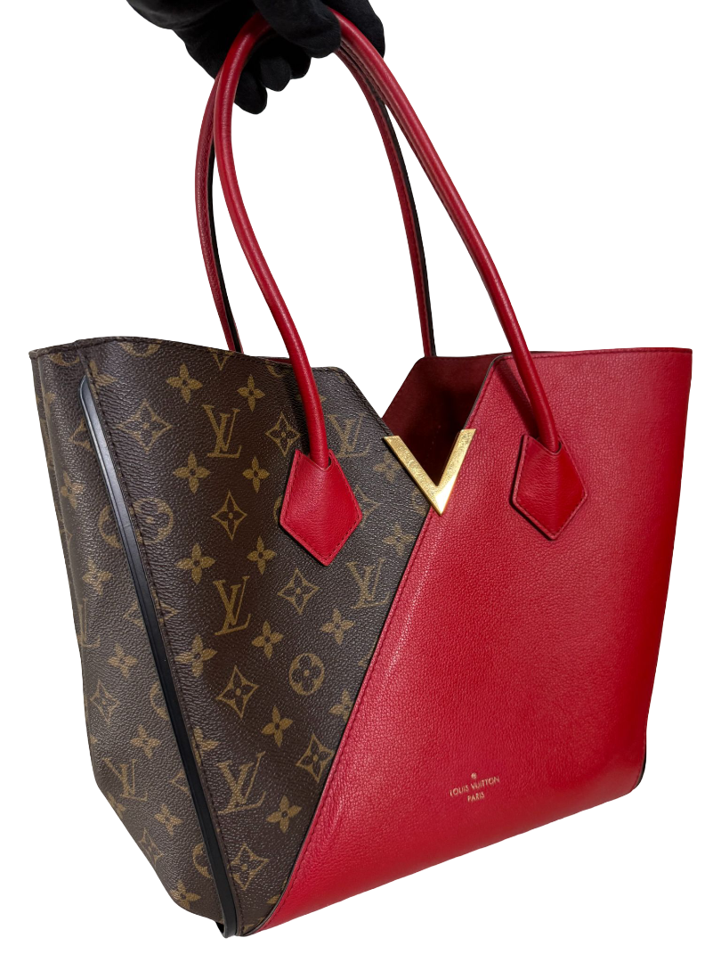 Louis Vuitton Monogram Canvas and Cerise Leather Kimono Tote Bag