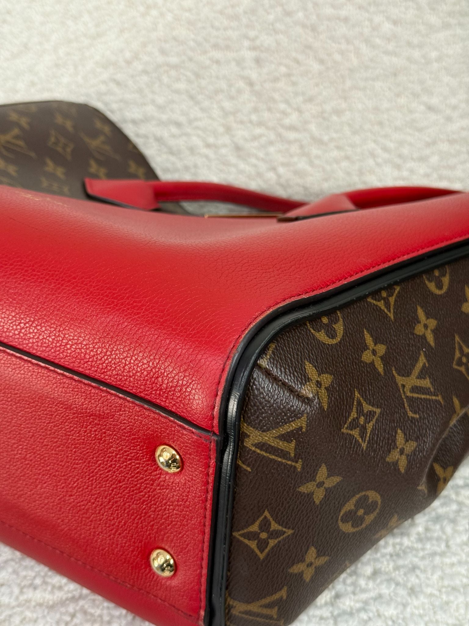 Louis Vuitton Monogram Canvas and Cerise Leather Kimono Tote Bag