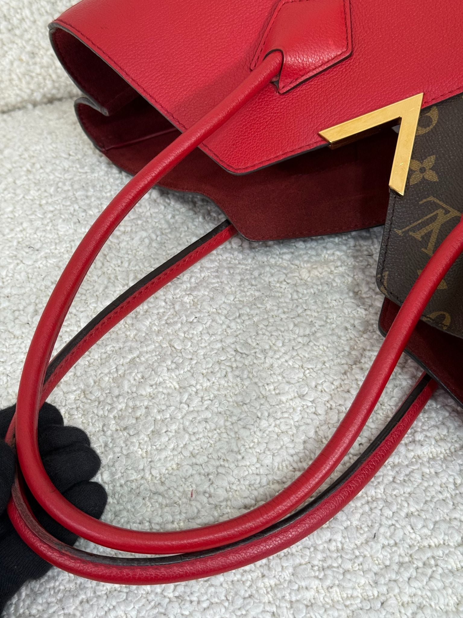Louis Vuitton Monogram Canvas and Cerise Leather Kimono Tote Bag