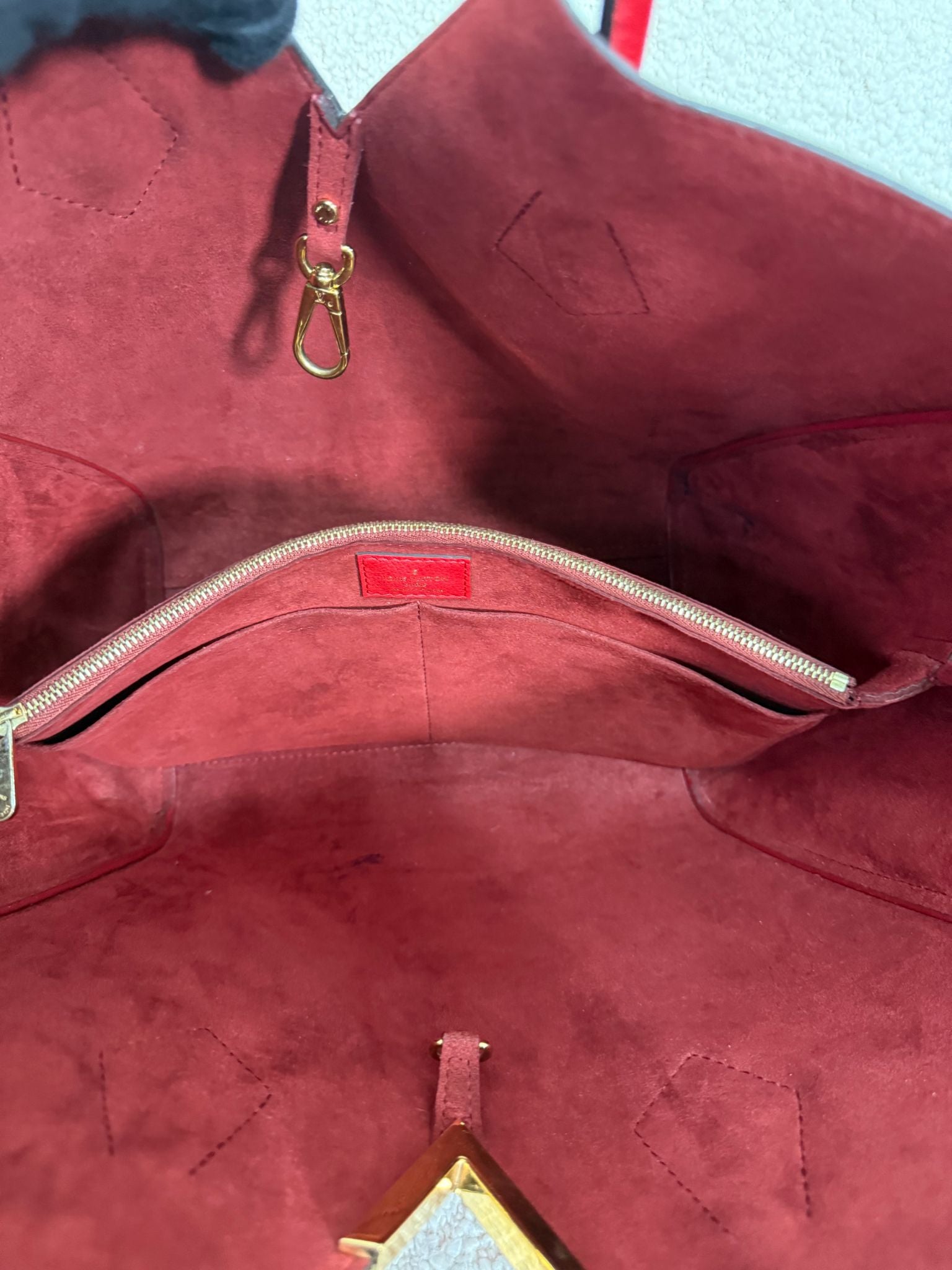 Louis Vuitton Monogram Canvas and Cerise Leather Kimono Tote Bag