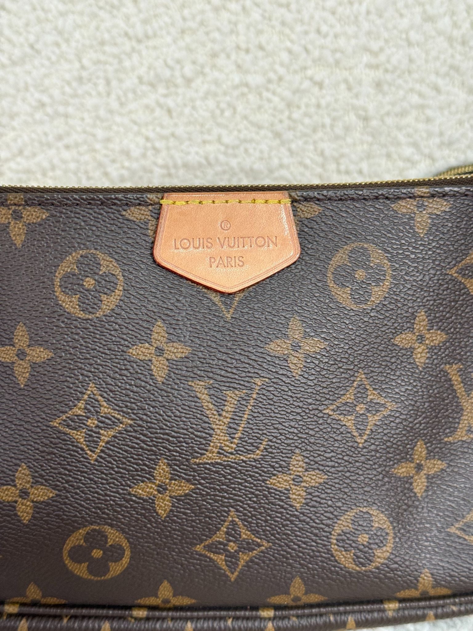 Louis Vuitton Multi Pochette Accessoires Rose Clair Strap Monogram Canvas
