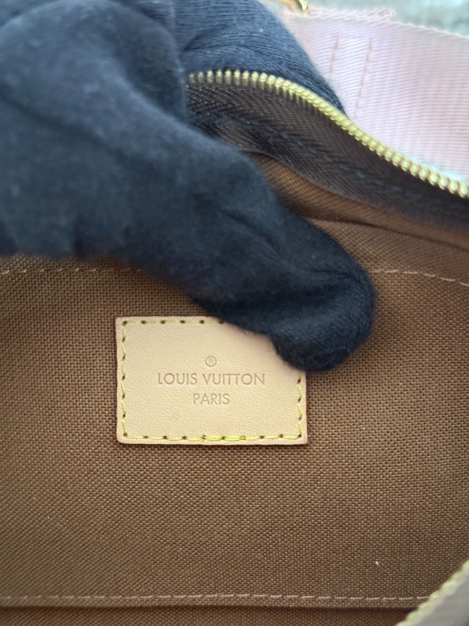 Louis Vuitton Multi Pochette Accessoires Rose Clair Strap Monogram Canvas