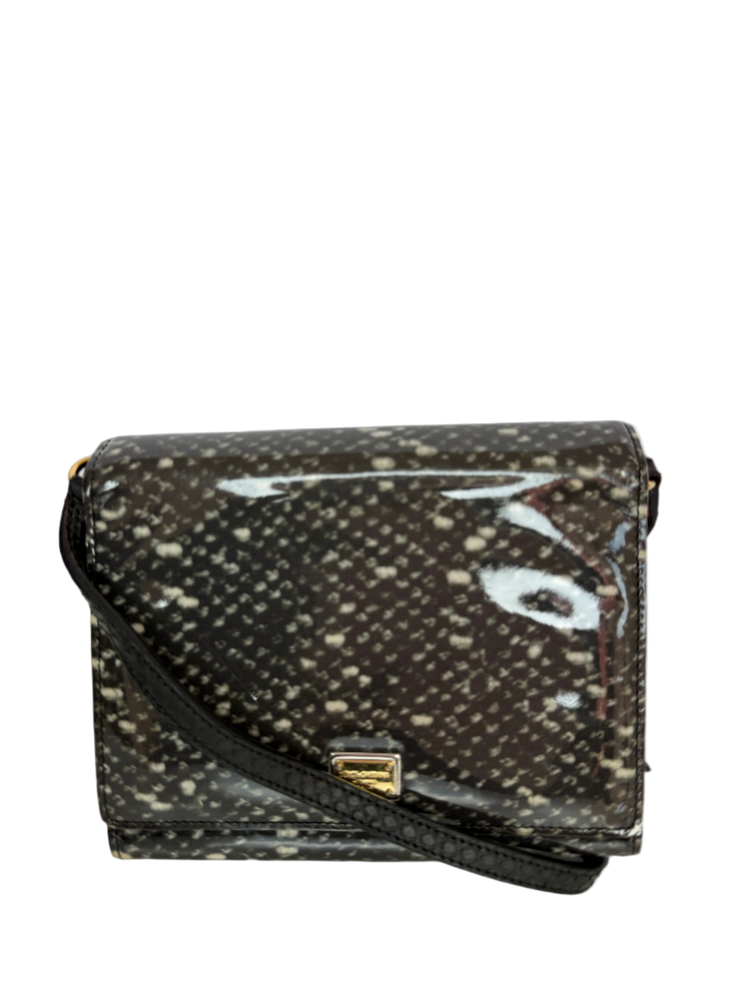 Dolce Gabbana Patent Leather Crossbody Bag