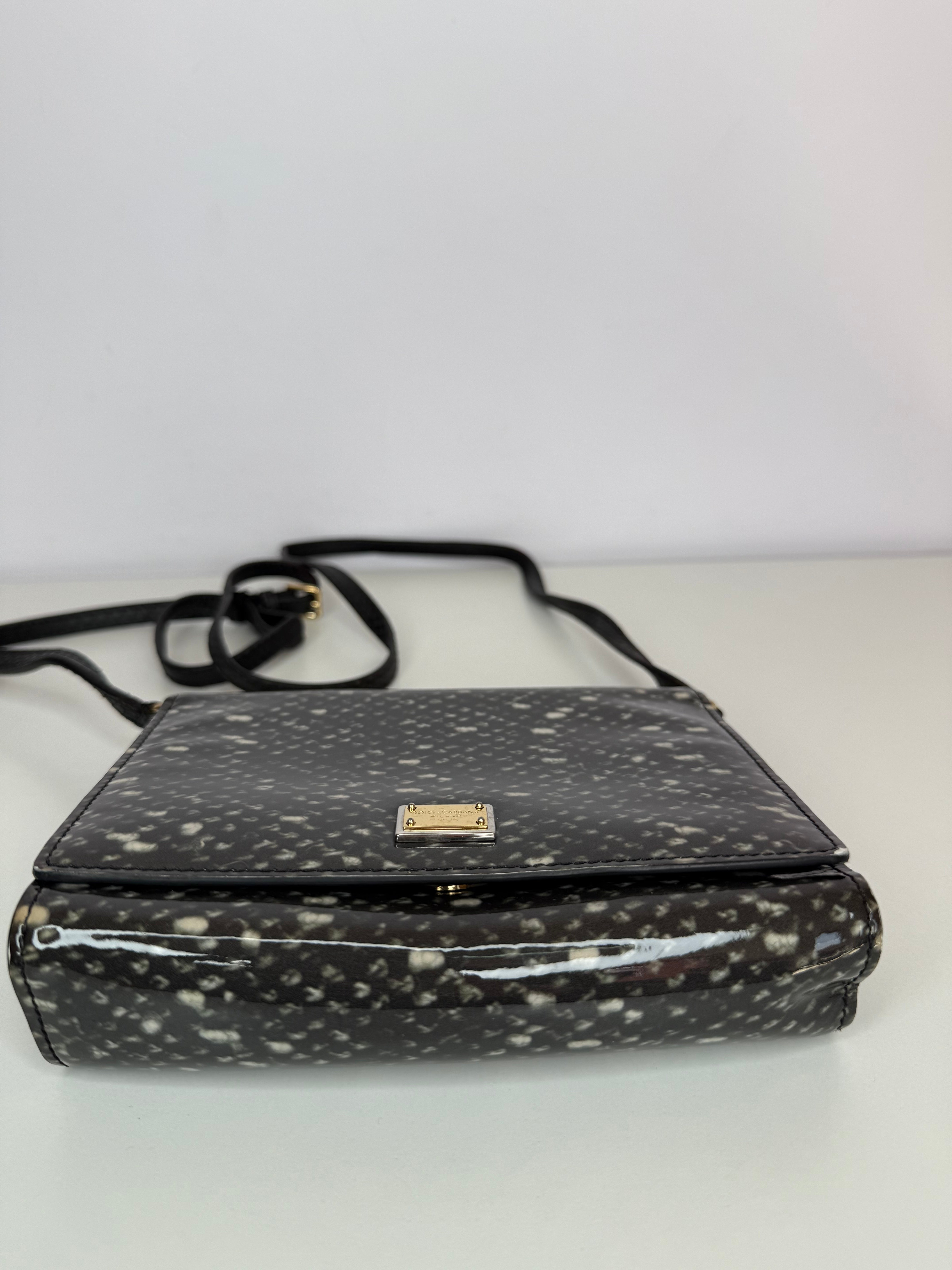 Dolce Gabbana Patent Leather Crossbody Bag