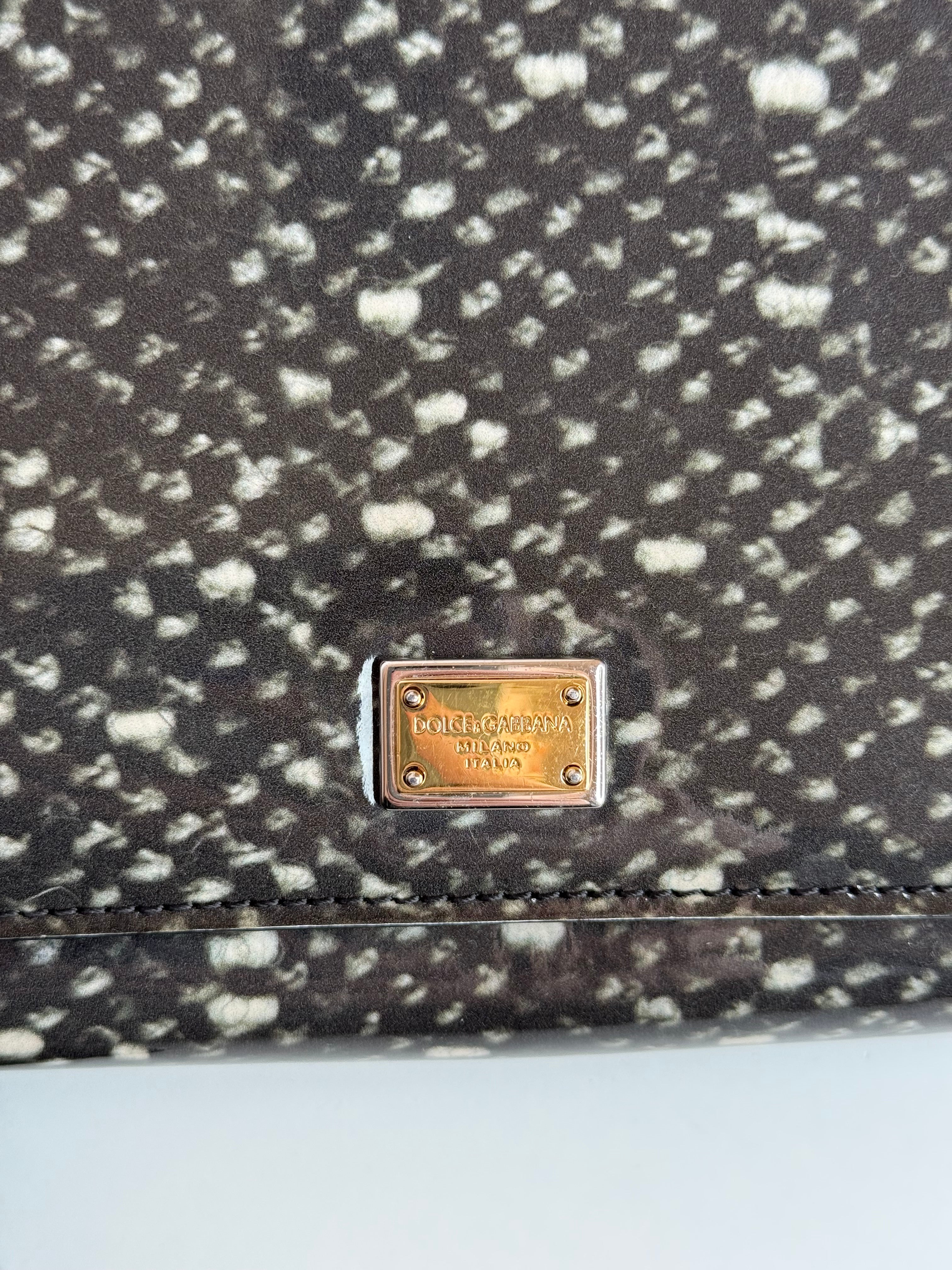 Dolce Gabbana Patent Leather Crossbody Bag