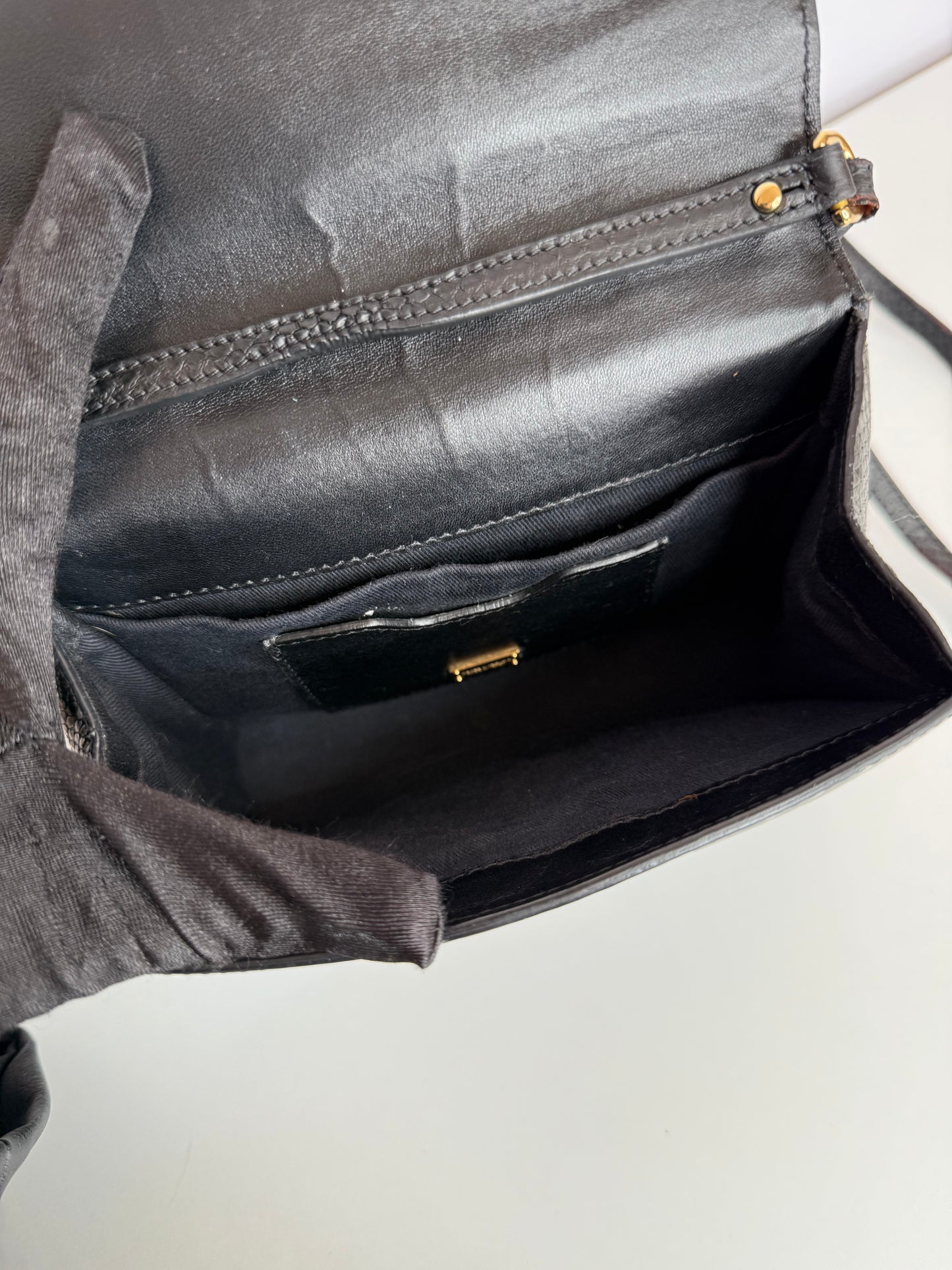 Dolce Gabbana Patent Leather Crossbody Bag