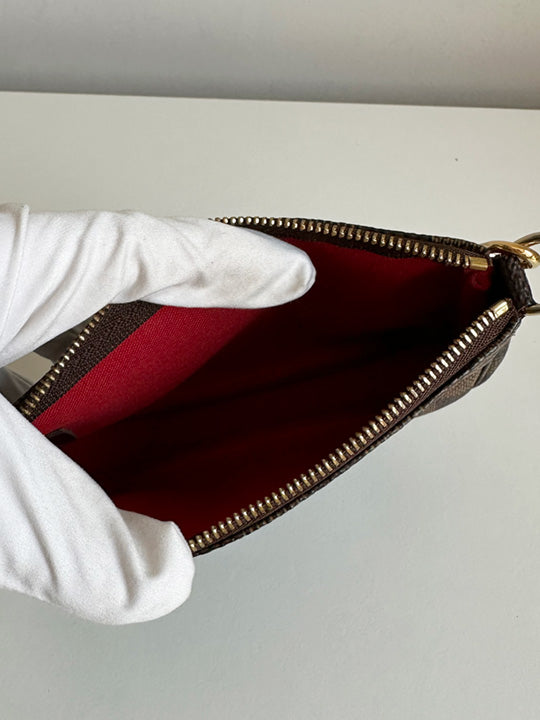 Louis Vuitton Mini Pochette Accessoires Damier Ebene Canvas
