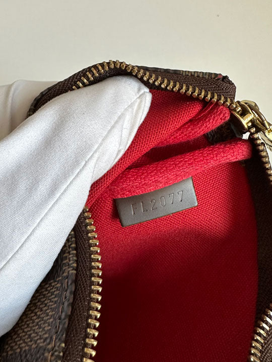 Louis Vuitton Mini Pochette Accessoires Damier Ebene Canvas