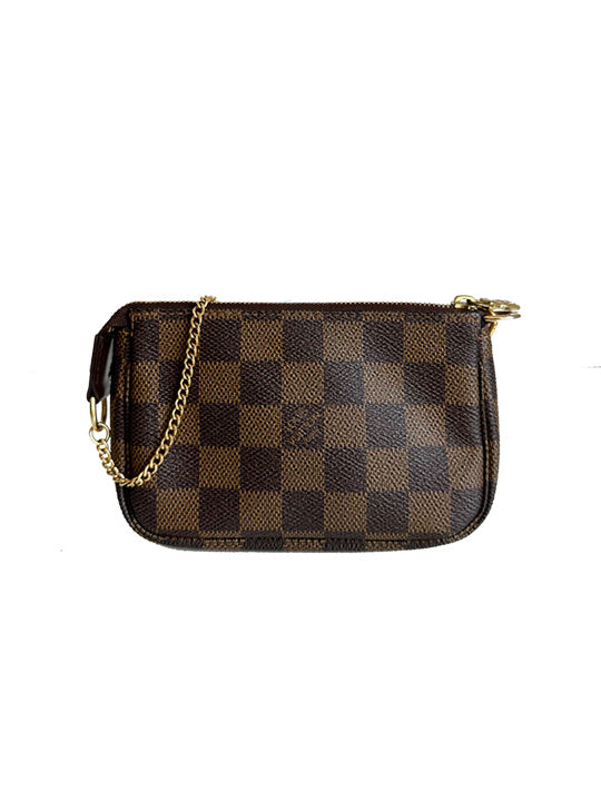 Louis Vuitton Mini Pochette Accessoires Damier Ebene Canvas