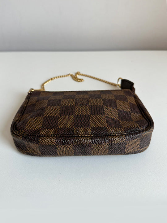 Louis Vuitton Mini Pochette Accessoires Damier Ebene Canvas
