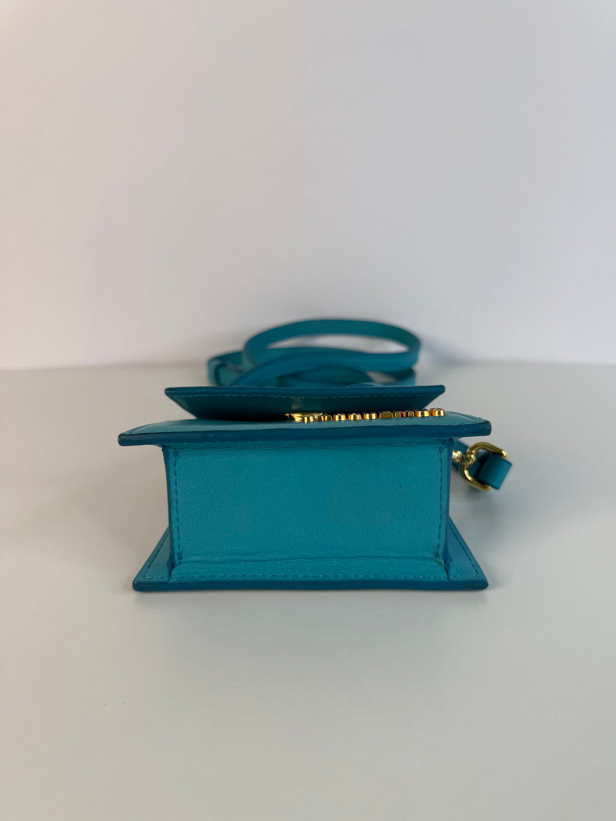 Jacquemus Le Chiquito Mini Turquoise Leather Bag