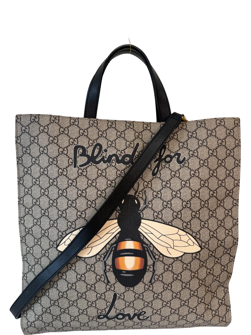 Gucci GG Supreme "Blind for Love" Bee Tote
