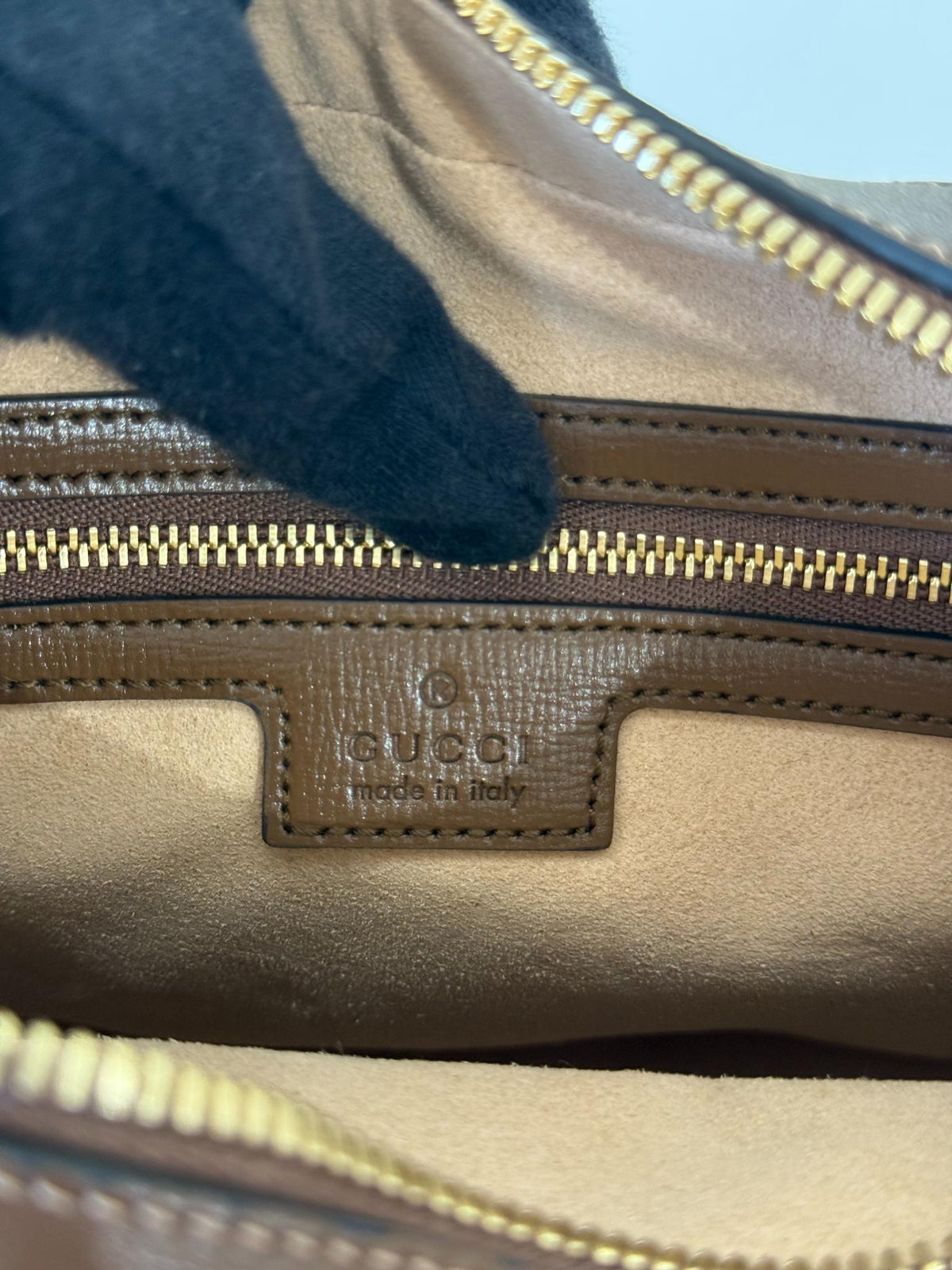 Gucci Horsebit 1955 GG Supreme Flap Pocket Camera Bag