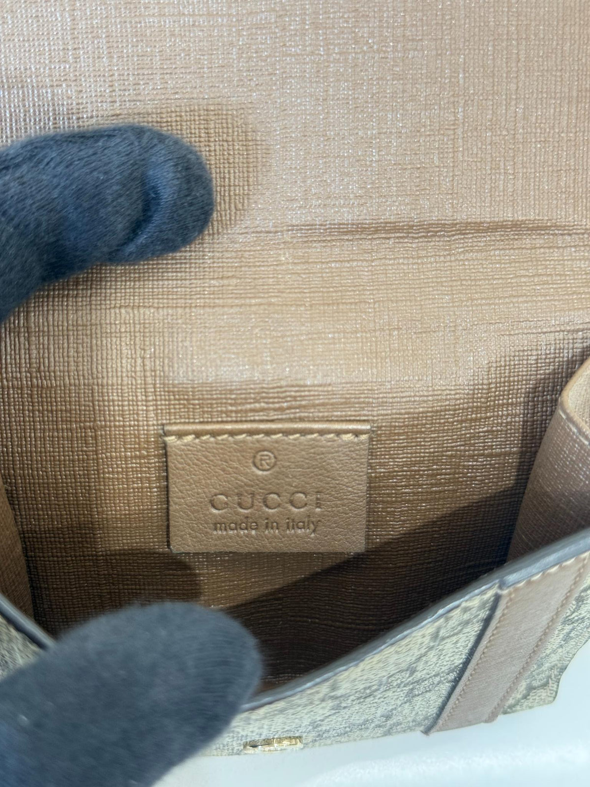 Gucci Beige/Brown GG Coated Canvas Nice Compact Wallet