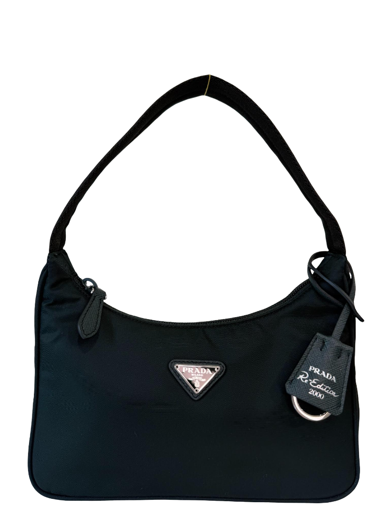 Prada Re-Edition 2000 Re-Nylon and Saffiano Mini Bag Dark Green