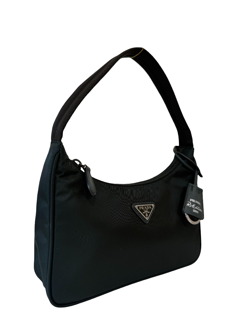 Prada Re-Edition 2000 Re-Nylon and Saffiano Mini Bag Dark Green