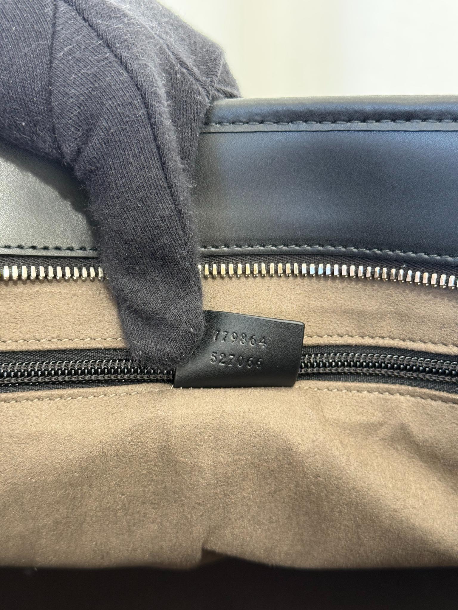 Gucci GG Supreme Canvas/Leather Tote Bag